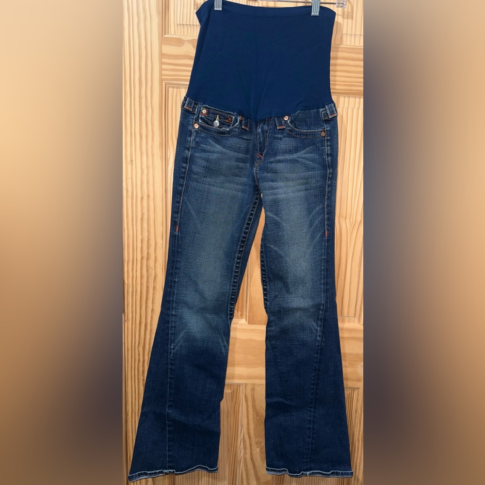 True Religion/Pea in the Pod maternity flare jeans size 30